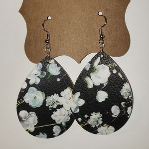 Faux leather earrings